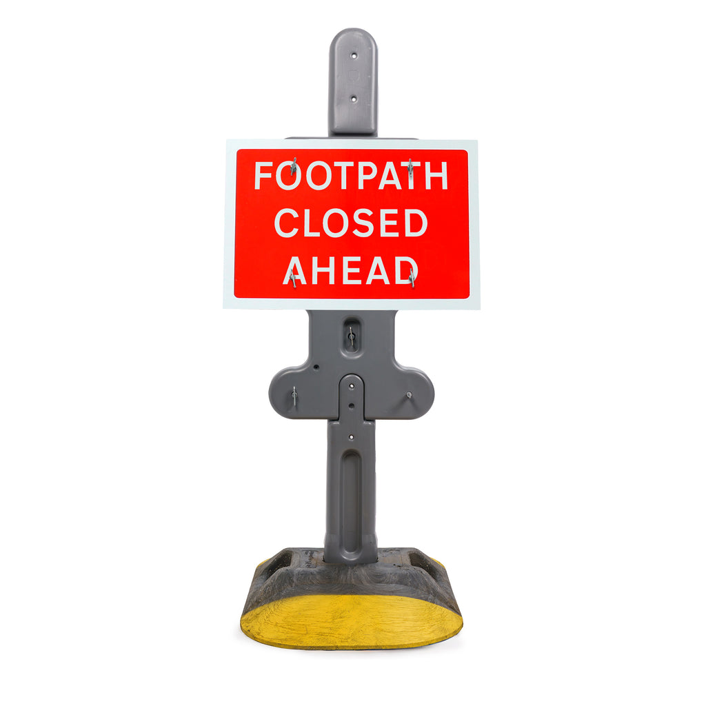Footpath Closed Ahead' Sign | Quick Fit (face only) | 600x450mm