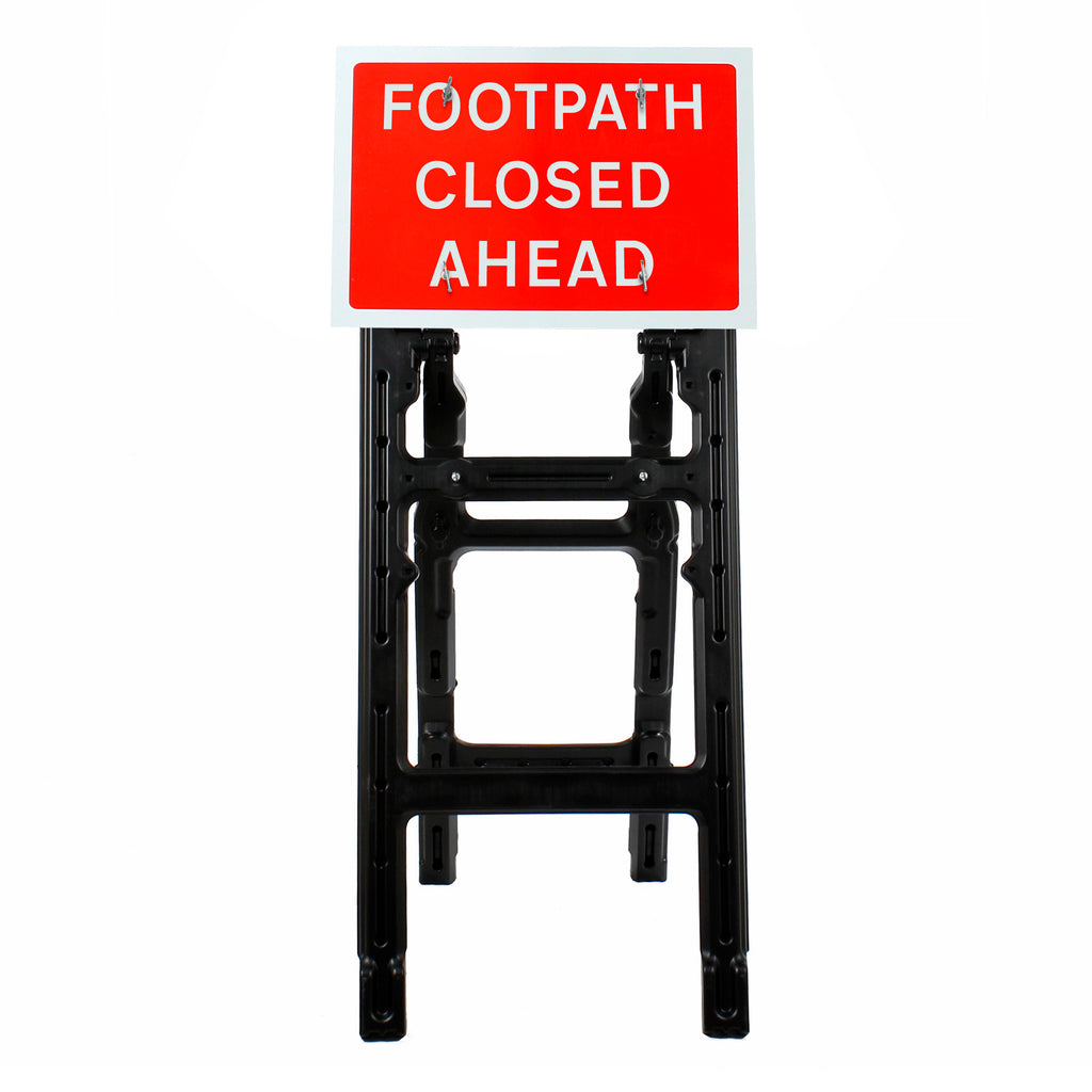 Footpath Closed Ahead' Sign | Quick Fit (face only) | 600x450mm