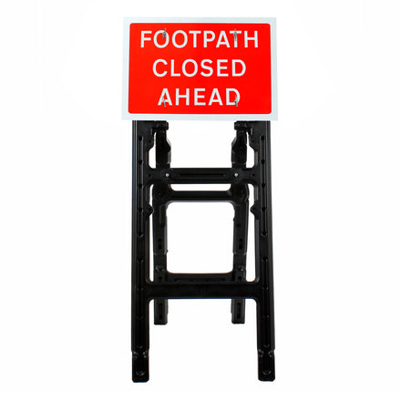 Footpath Closed Ahead' Sign | Quick Fit (face only) | 600x450mm