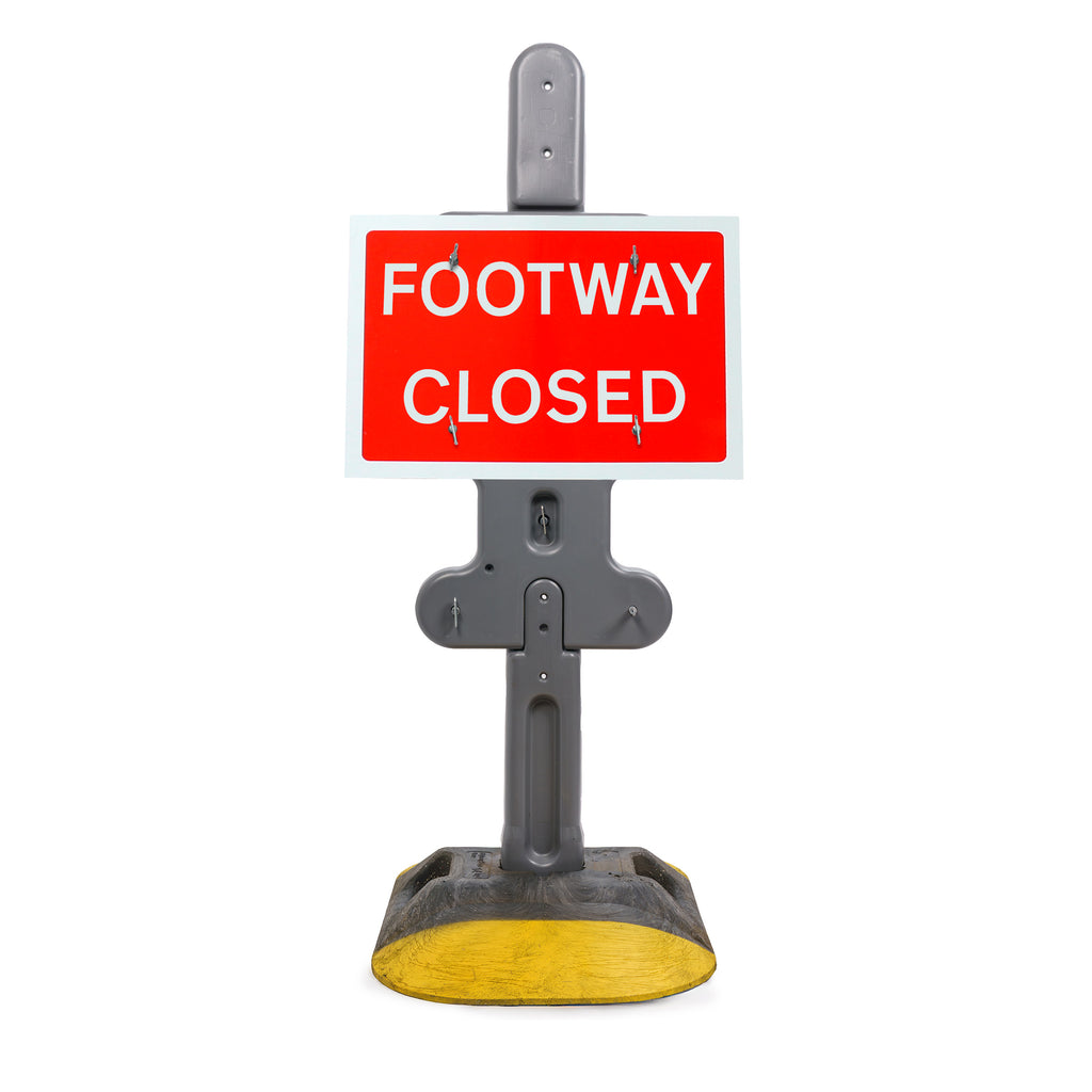 Footway Closed Sign | Quick Fit (Face Only) | 600x450mm