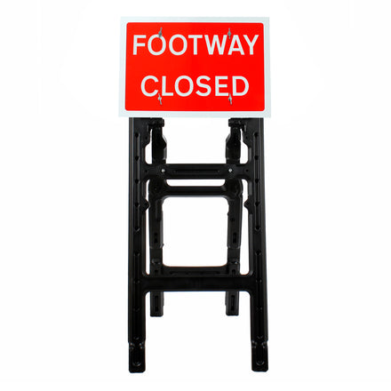 Footway Closed Sign | Quick Fit (Face Only) | 600x450mm