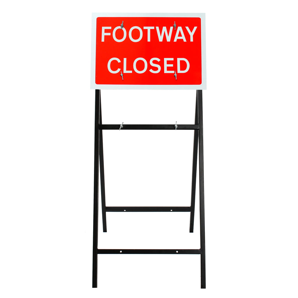 Footway Closed Sign | Quick Fit (Face Only) | 600x450mm