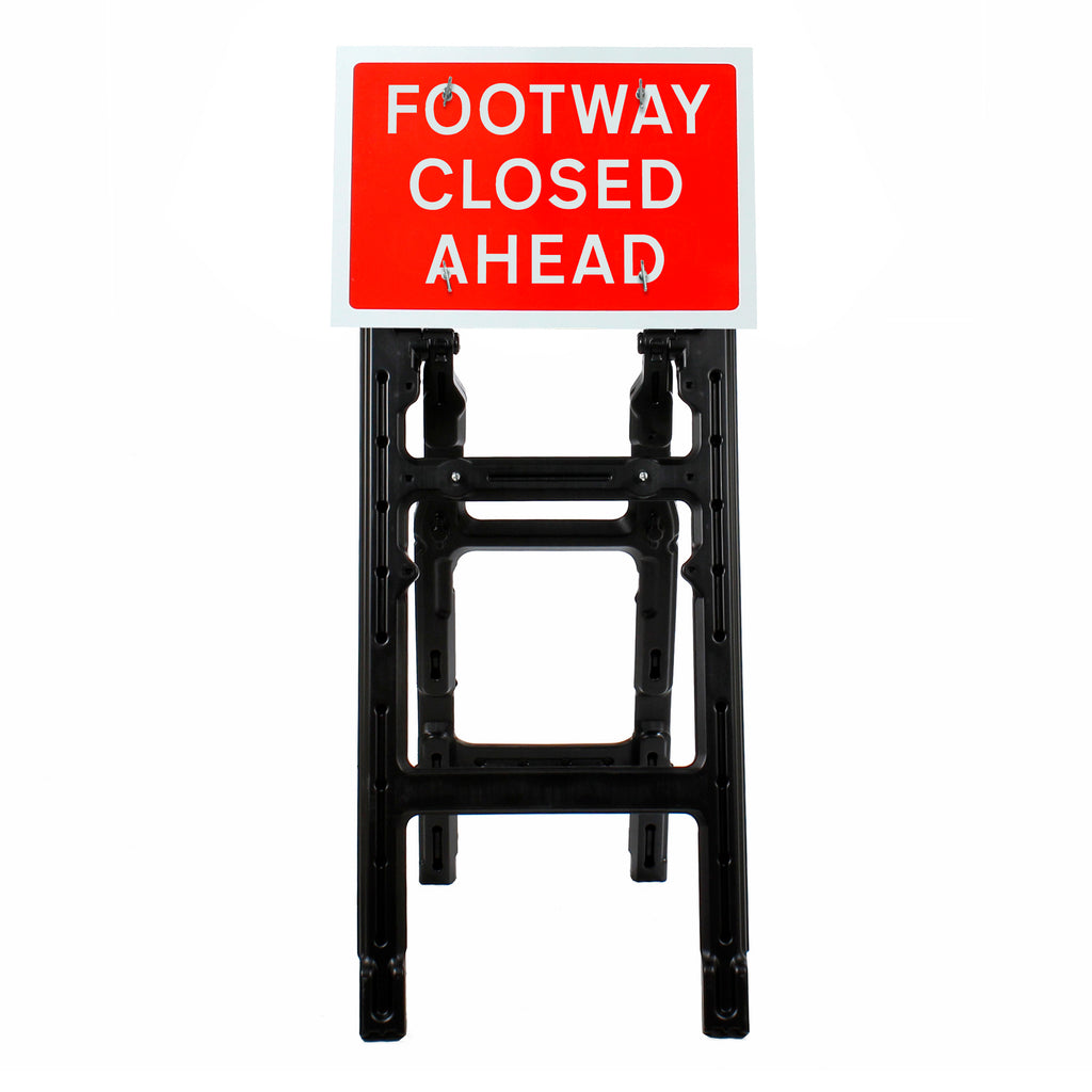 Footway Closed Ahead Sign | Quick Fit (Face Only) | 600x450mm