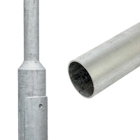 Wide Base Posts Galvanised Sign Posts 89mm Shaft - 6m Length - S275 Grade Steel