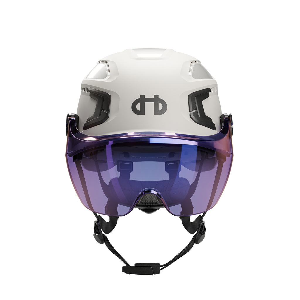 Hellberg Sector Safety Helmet Short Visor | Smoke Blue Mirror | 11845-001