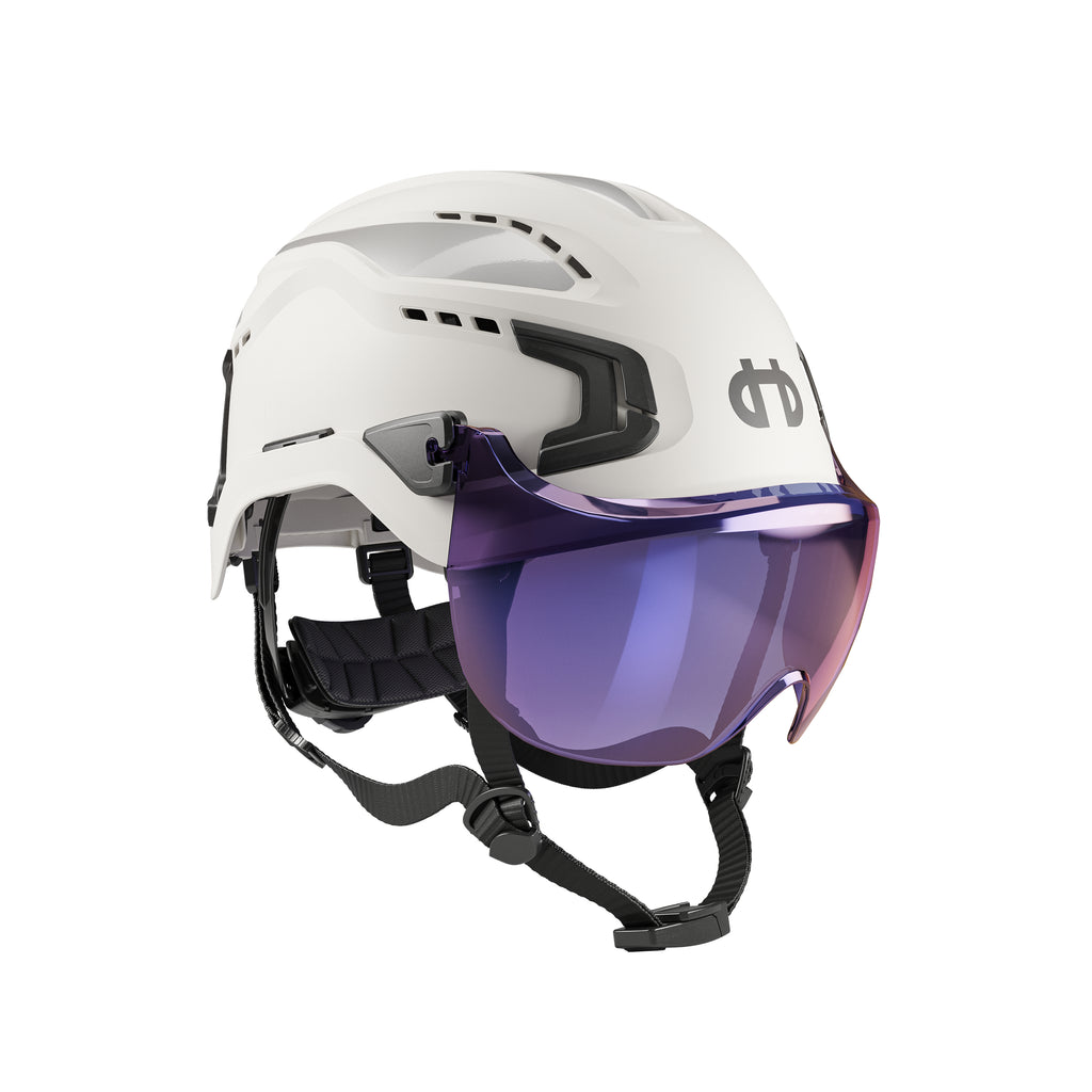 Hellberg Sector Safety Helmet Short Visor | Smoke Blue Mirror | 11845-001