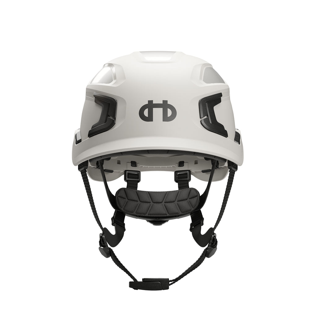 Hellberg Sector Safety Helmet (by Snickers) Micro Peak Wheel Ratchet Non-Vented | White | 32402-001