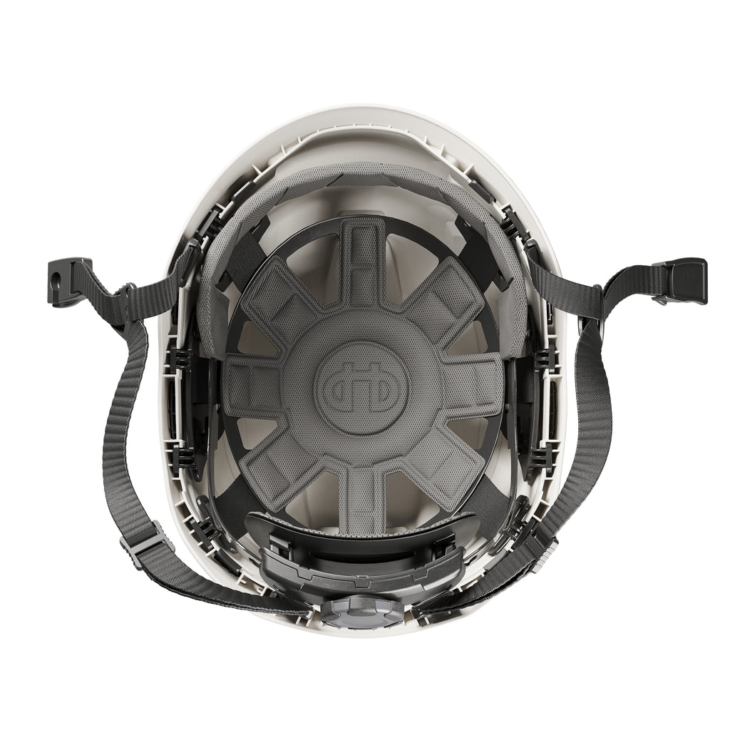 Hellberg Sector Safety Helmet (by Snickers) Micro Peak Wheel Ratchet Non-Vented | White | 32402-001