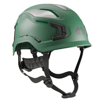 Hellberg Sector Safety Helmet (by Snickers) Micro Peak Wheel Ratchet Non-Vented | Green | 32404-001