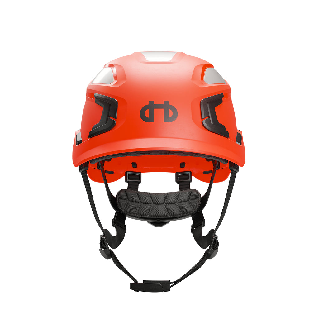 Hellberg Sector Safety Helmet (by Snickers) Micro Peak Wheel Ratchet Non-Vented | Orange | 32406-001