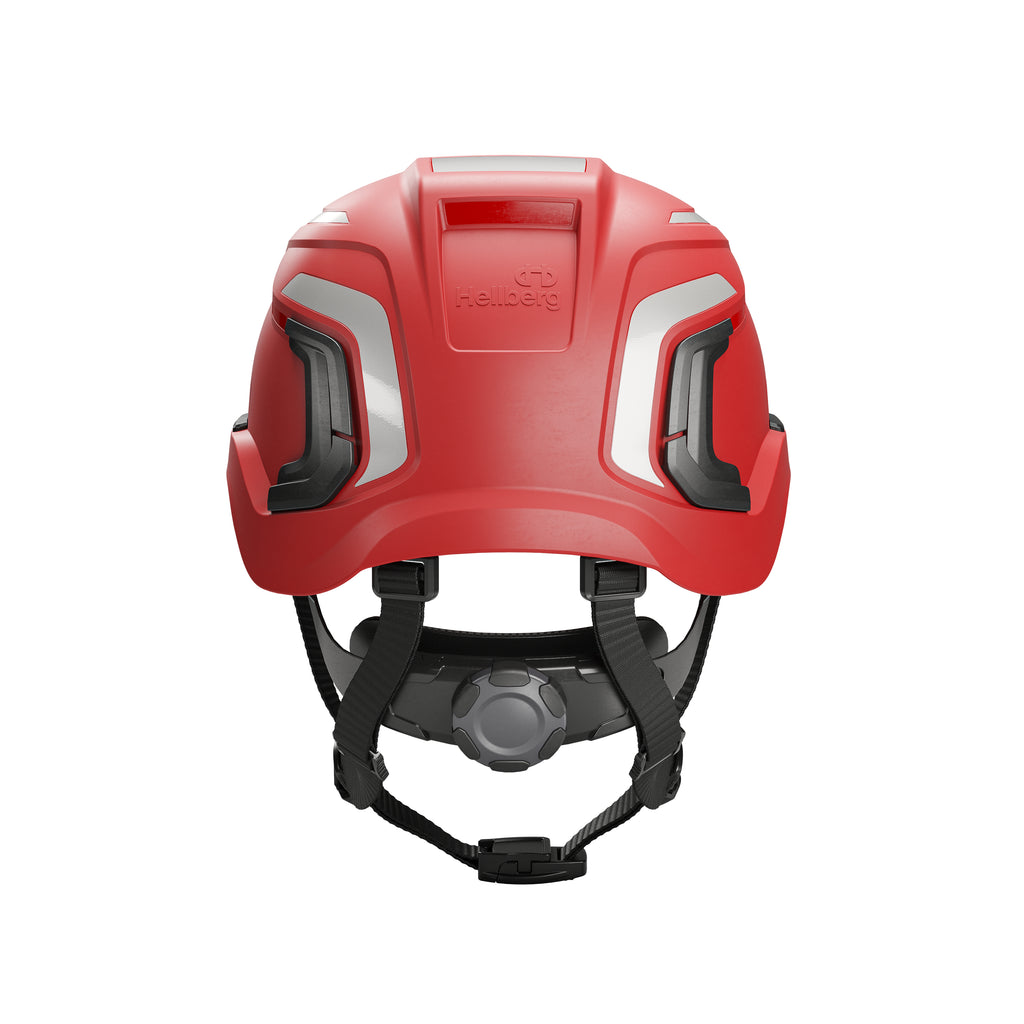 Hellberg Sector Safety Helmet (by Snickers) Micro Peak Wheel Ratchet Non-Vented | Red | 32408-001