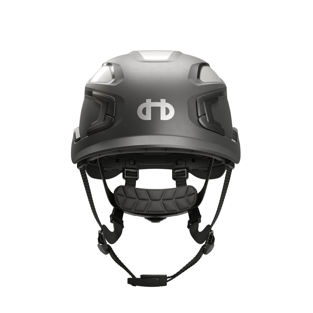 Hellberg Sector Safety Helmet (by Snickers) Micro Peak Wheel Ratchet Non-Vented | Grey | 32410-001
