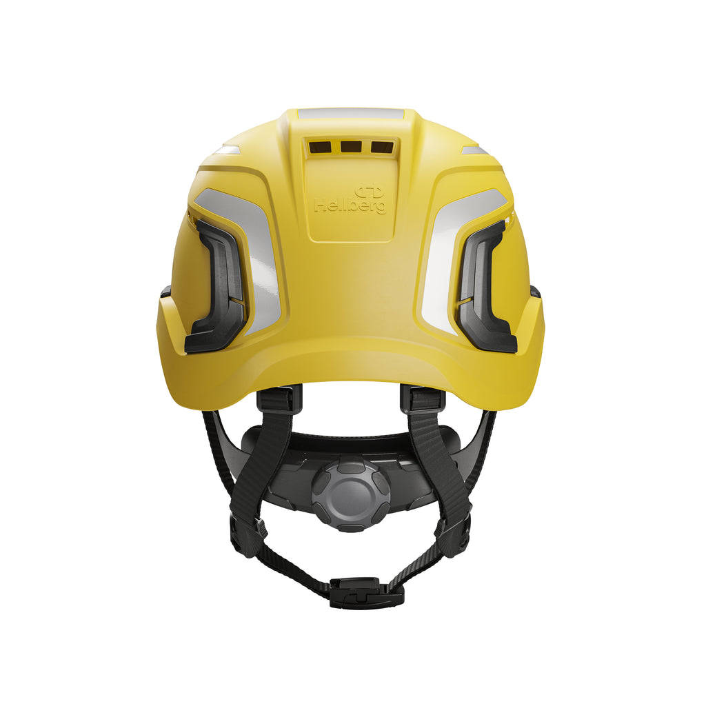 Hellberg Sector Safety Helmet (by Snickers) Micro Peak Wheel Ratchet Vented | Yellow | 32501-001