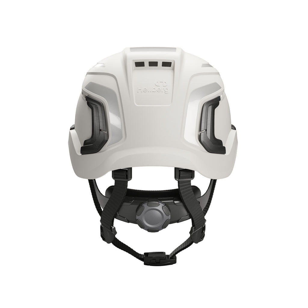 Hellberg Sector Safety Helmet (by Snickers) Micro Peak Wheel Ratchet Vented | White | 32502-001