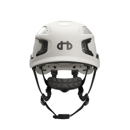 Hellberg Sector Safety Helmet (by Snickers) Micro Peak Wheel Ratchet Vented | White | 32502-001