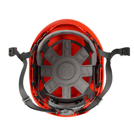 Hellberg Sector Safety Helmet (by Snickers) Micro Peak Wheel Ratchet Vented | Orange | 32506-001