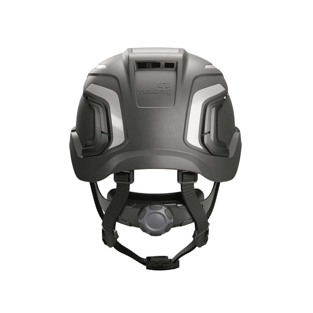 Hellberg Sector Safety Helmet (by Snickers) Micro Peak Wheel Ratchet Vented | Grey | 32510-001