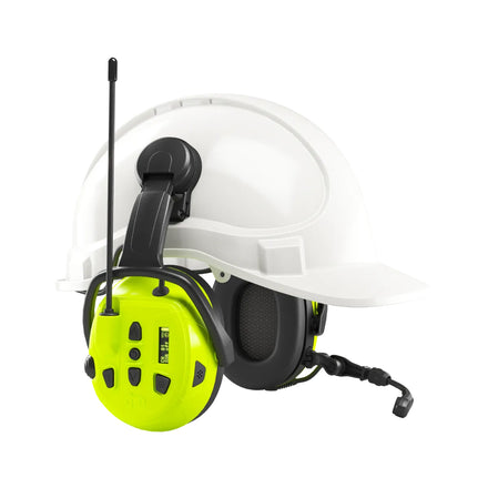 Hellberg Local 2 Helmet Mounted Comms & Bluetooth Active Listening Ear Defenders - SNR 30 | 85102-001 (by Snickers)