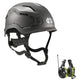 Hellberg Sector Ear Defenders Vented Hard Hat Kit | Grey