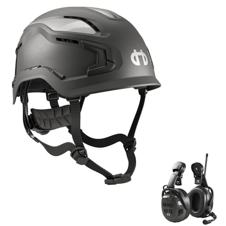 Hellberg Sector Ear Defenders Vented Hard Hat Kit | Grey