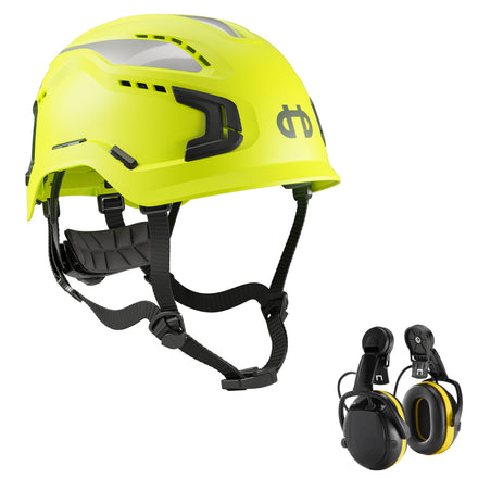 Hellberg Sector Ear Defenders Vented Hard Hat Kit