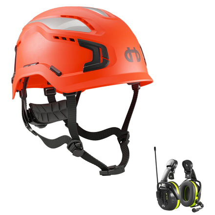 Hellberg Sector Ear Defenders Vented Hard Hat Kit