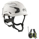 Hellberg Sector Ear Defenders Vented Hard Hat Kit | White