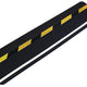 Heskins H3412DUA - Dual Purpose Safety-Grip Striped Tile - Black with Yellow & Glow in the Dark Stripes