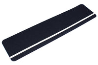 Heskins H3412XUA - Dual Purpose Safety-Grip Striped Tile - Black with Glow in the Dark Stripe
