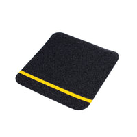 Heskins H3412YUA - Dual Purpose Safety-Grip Striped Tile - Black with Yellow Reflective Stripe