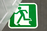 Heskins H7801L - Glow In The Dark Floor Signs - Exit Left