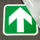 Heskins H7801C - Glow In The Dark Floor Signs - Forward Arrow
