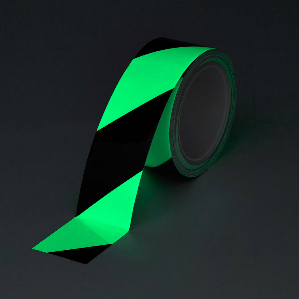 Heskins H8101D - Glow In The Dark Hazard Egress Marking Tape - 10m Roll