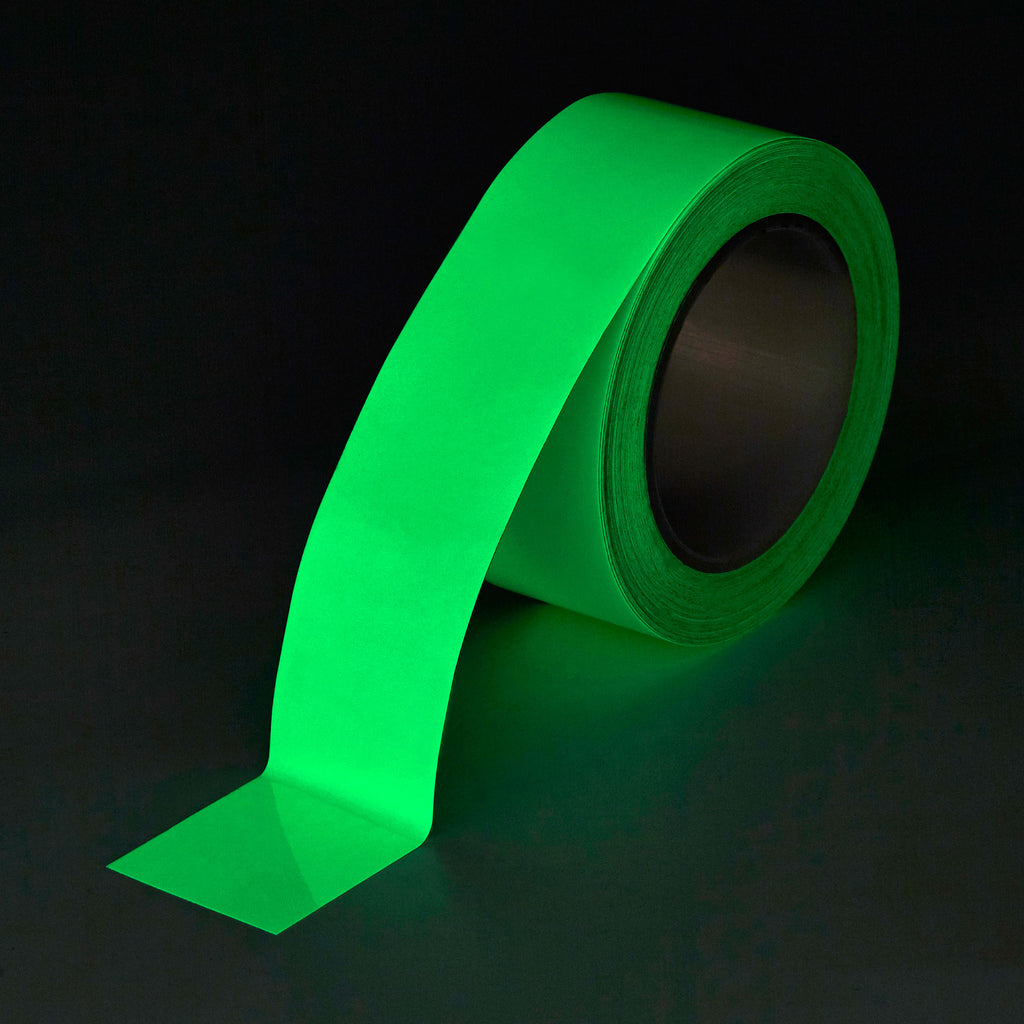 Heskins H8152 - High Quality Egress Glow In The Dark Marking Tape - Premium - 15m Roll