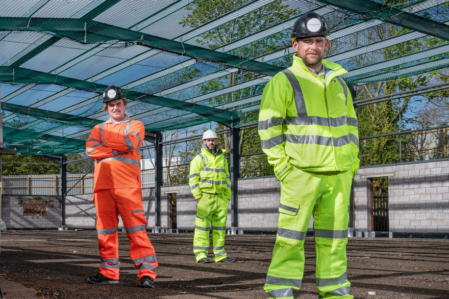 Construction Workers Wearing Pulsar Hi-vis Work Wear