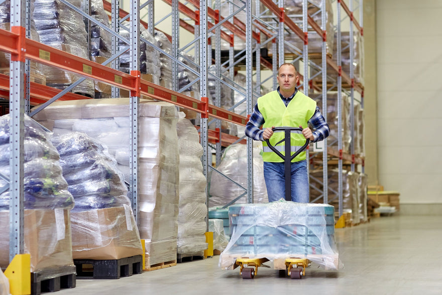 Warehouse Professional Wearing A Hi-vis Jacket