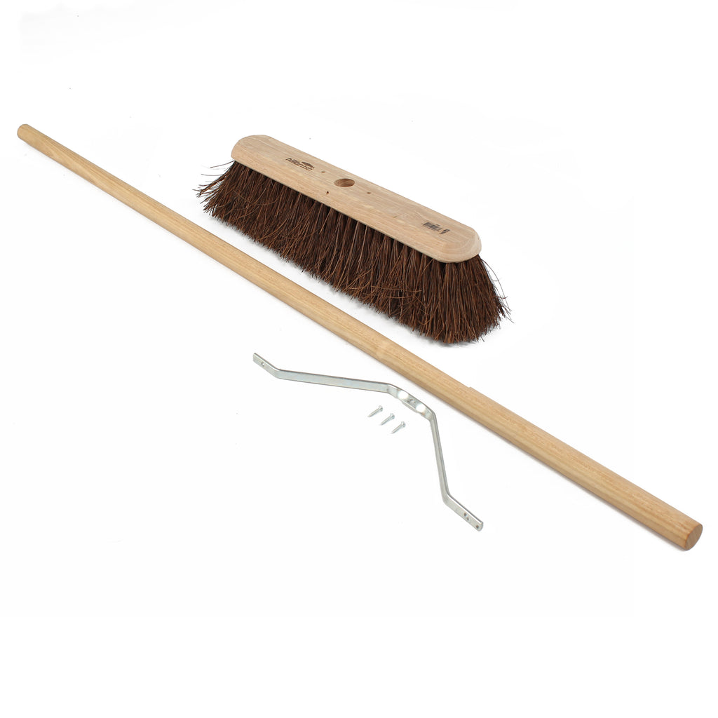 Hillbrush 457mm Trade Medium Platform Broom Bassine Fill (1400mm Tapered Platform Handle & Stay Kit)