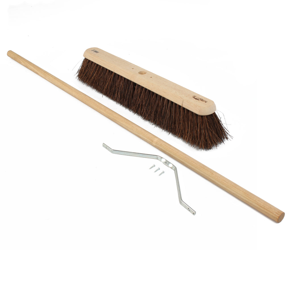 Hillbrush 610mm Trade Medium Platform Broom Bassine Fill (1400mm Tapered Platform Handle & Stay Kit)