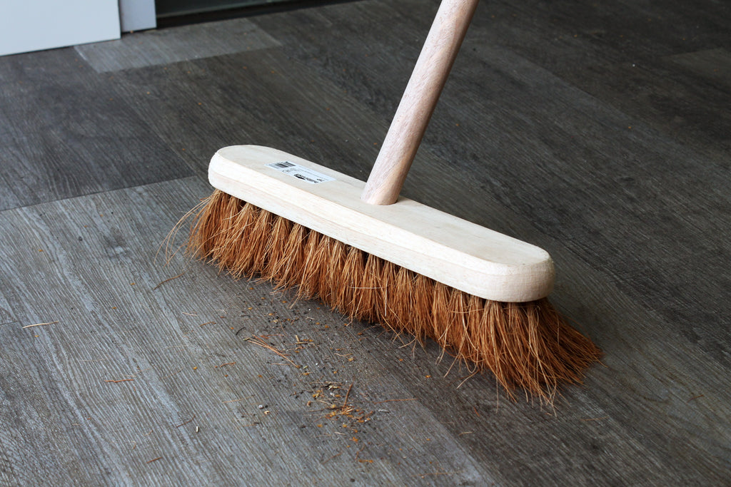 Hillbrush 305mm Trade Soft Sweeping Broom Coco Fibre