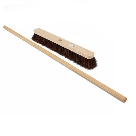 Hillbrush 600mm Contract Stiff Platform Broom Bassine (1400mm Tapered Platform Handle Kit)