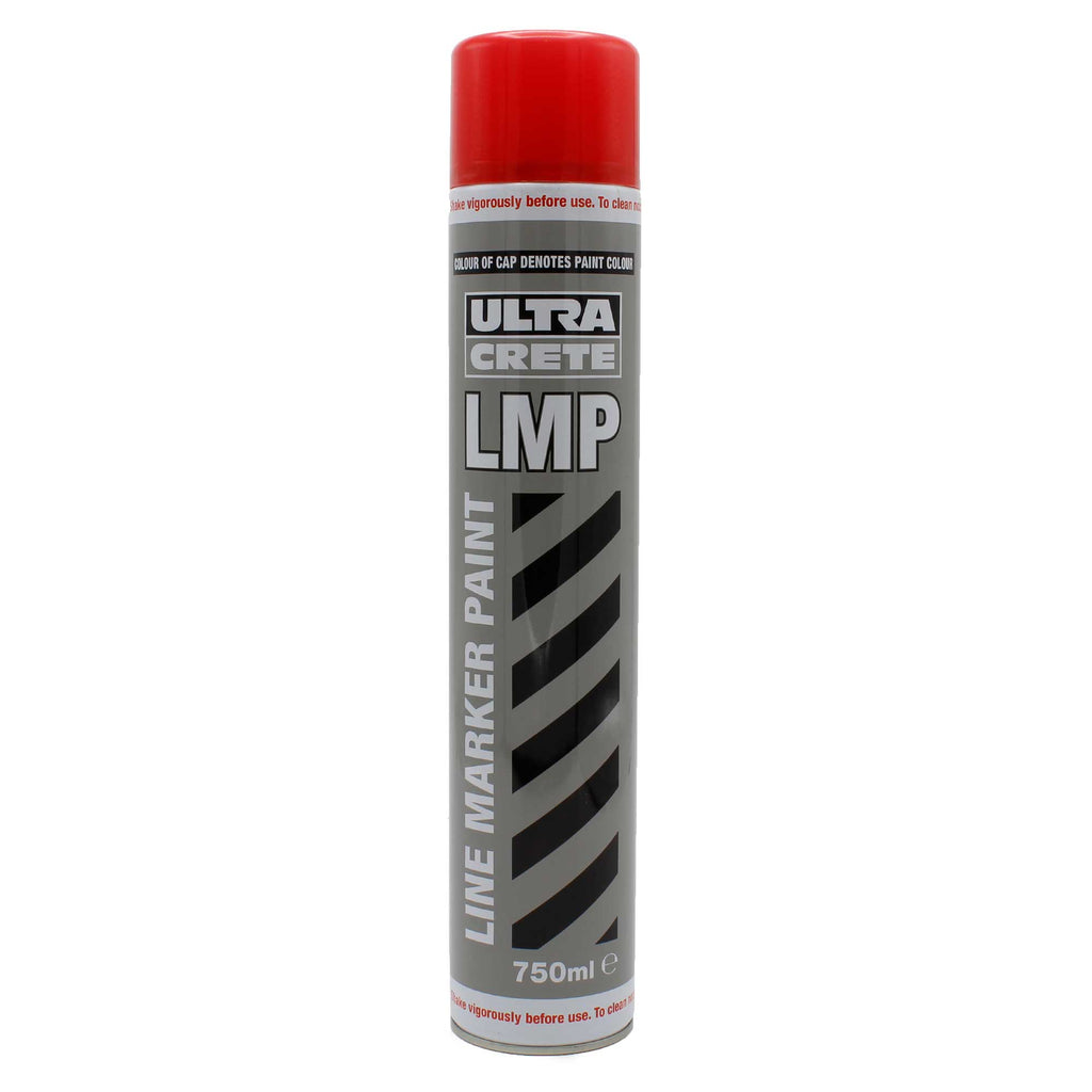 UltraCrete Temporary Line Marking Paint | LMP (Red / Single)