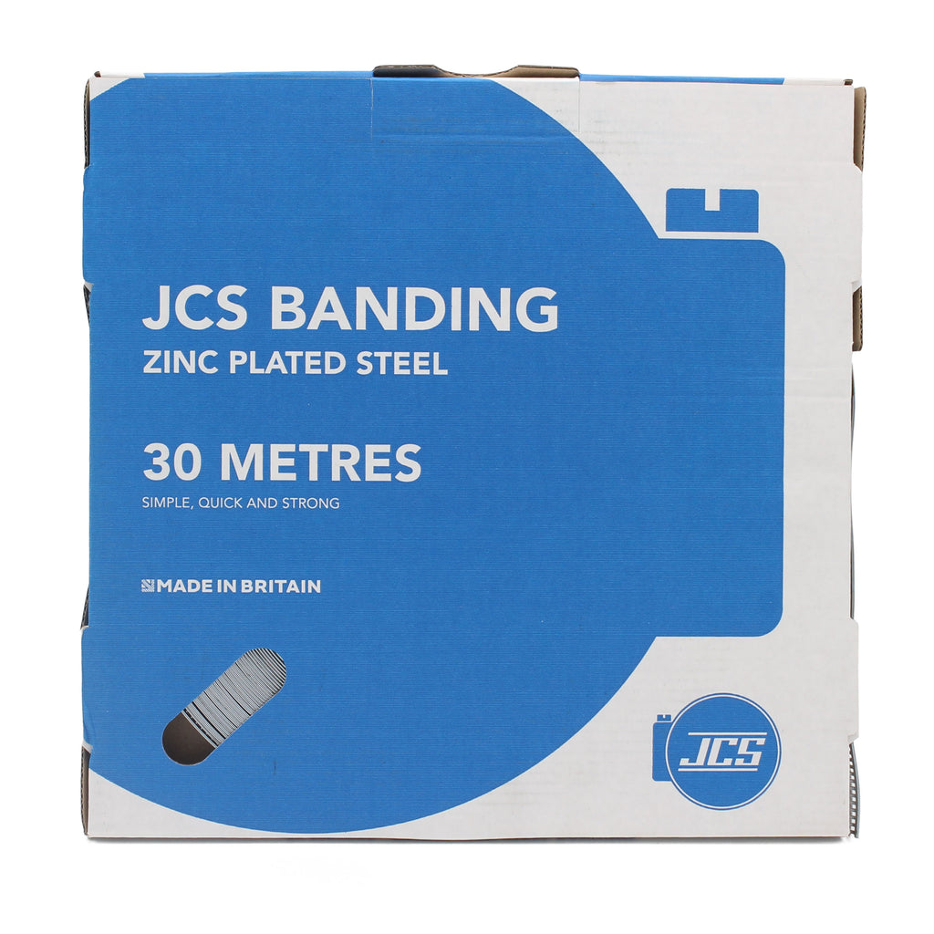 JCS Hi-Torque Banding Zinc Plated Steel (Multiple Sizes) (30 Metre)