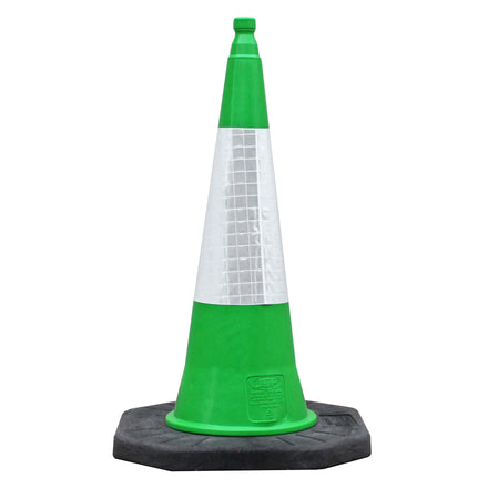 Green Traffic Cones 500mm, 750mm, 1000mm Road Cones JSP Dominator