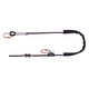 JSP 2m Adjustable Work Positioning Lanyard - Fixed Rope Grab + 2 Karabiners