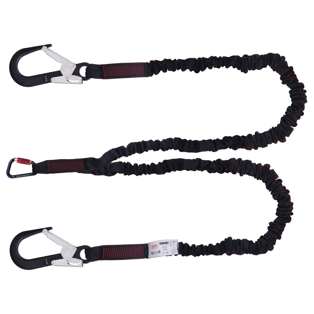 JSP K2™ 2m Twin Fall Arrest Lanyard - Internal Energy Absorber