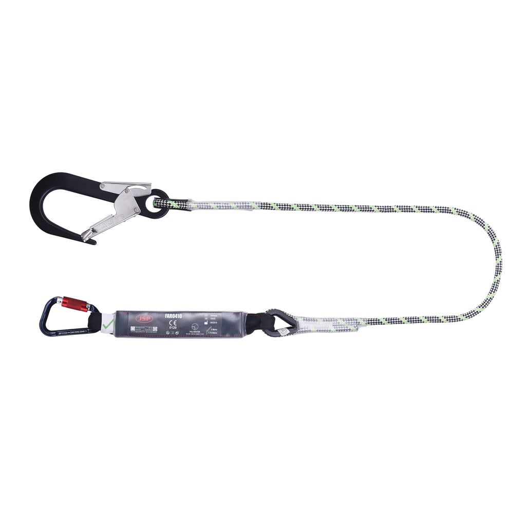 JSP Pioneer 2m Single Sharp Edge Fall Arrest Lanyard | FAR0410