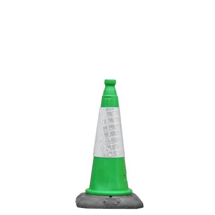 Green Traffic Cones 500mm, 750mm, 1000mm Road Cones JSP Dominator