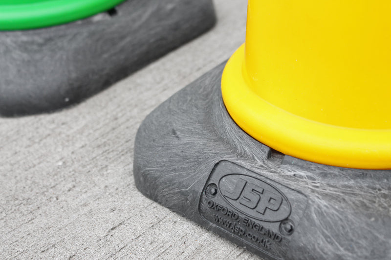 Yellow Traffic Cones 500mm, 750mm, 1000mm Road Cones JSP Dominator