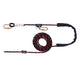 JSP 5m Adjustable Work Positioning Lanyard - Fixed Rope Grab + 2 Karabiners