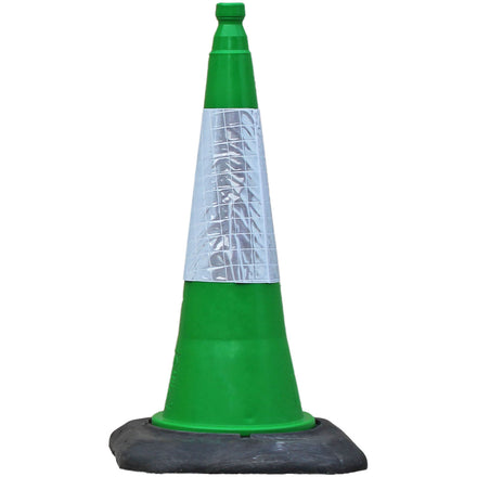 Green Traffic Cones 500mm, 750mm, 1000mm Road Cones JSP Dominator